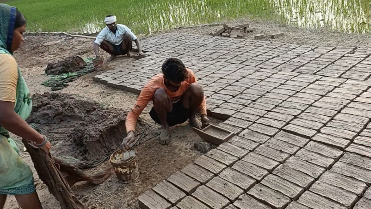 गांव में ईट कैसे बनता है, मिट्टी से ईट बनाने की प्रक्रिया 