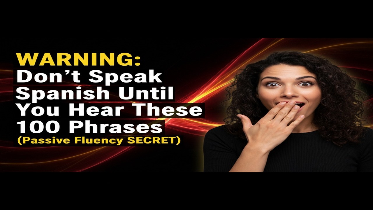 WARNING: Don't Speak Spanish Until You Hear These 100 Phrases (Passive Fluency SECRET)