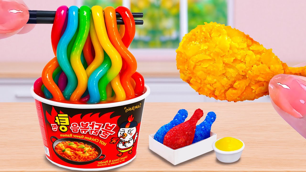 Top Dish 🍜🐔 Crispy Chicken Mixed with Noodles 🌶️ Mantap!🔥Tiny Tasty Kitchen