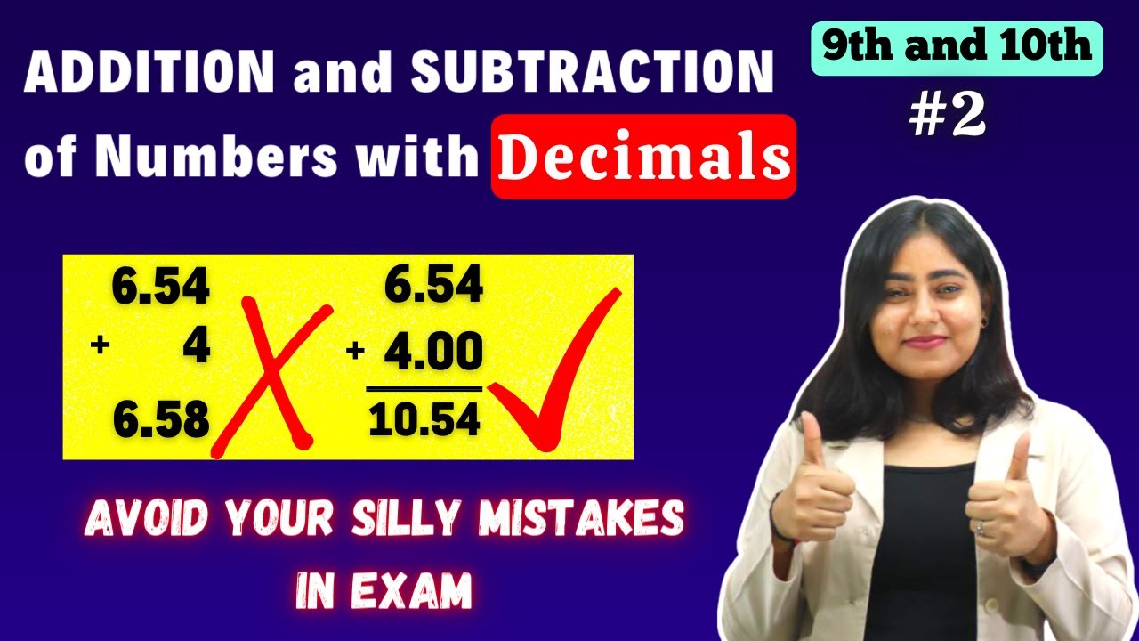 Addition and Subtraction of Numbers with Decimals || Addition of decimals || Subtraction of decimals