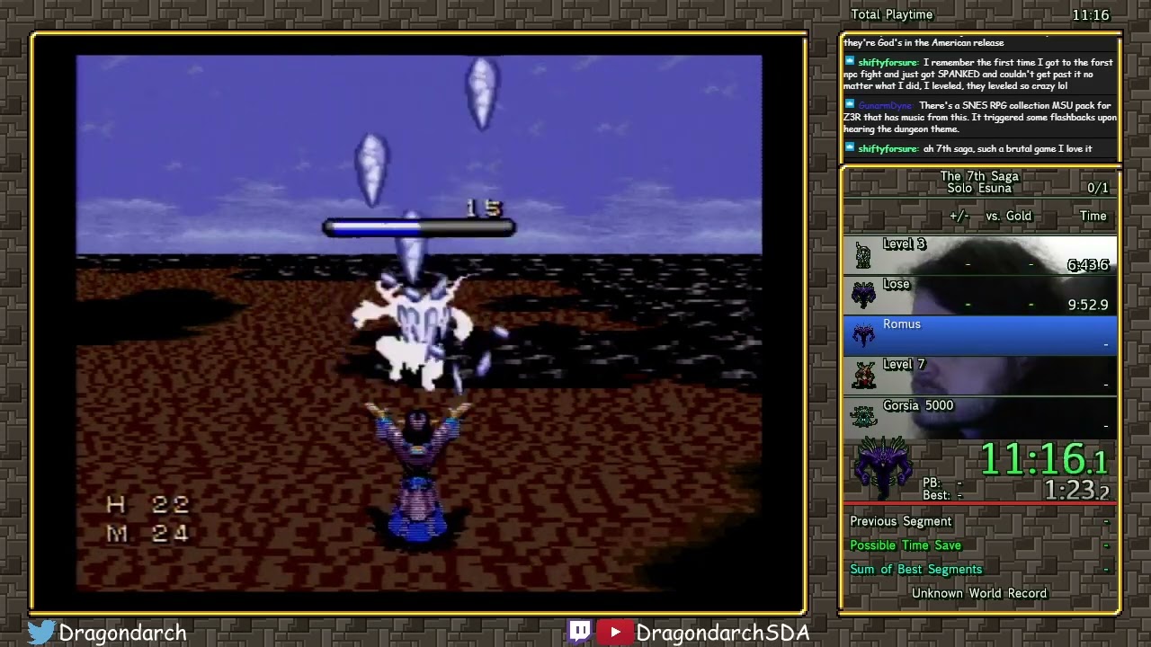 (SNES) The 7th Saga - Esuna Solo in 9:01:24