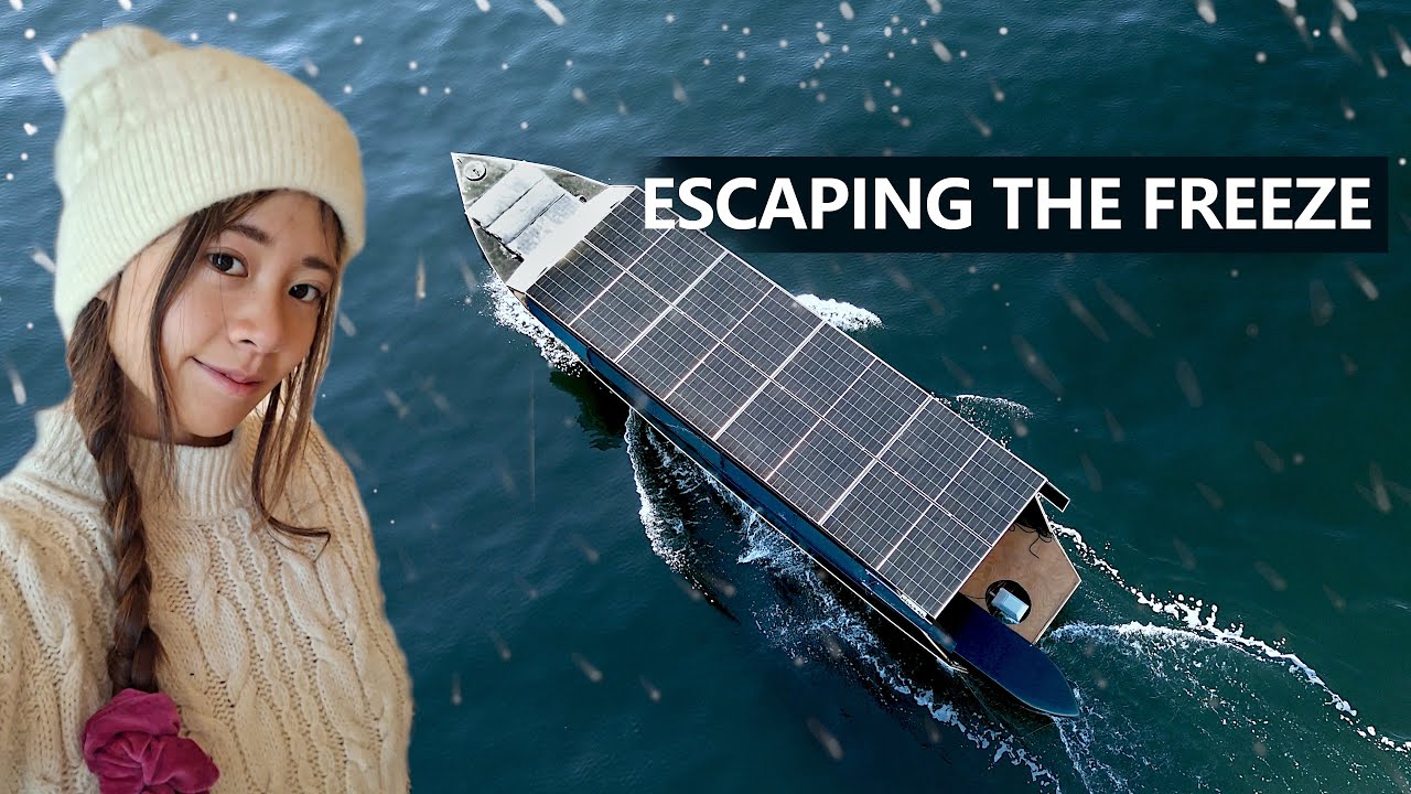 ❄️Winter Was Coming &ndash; So I Moved to a Solar Boat ☀️