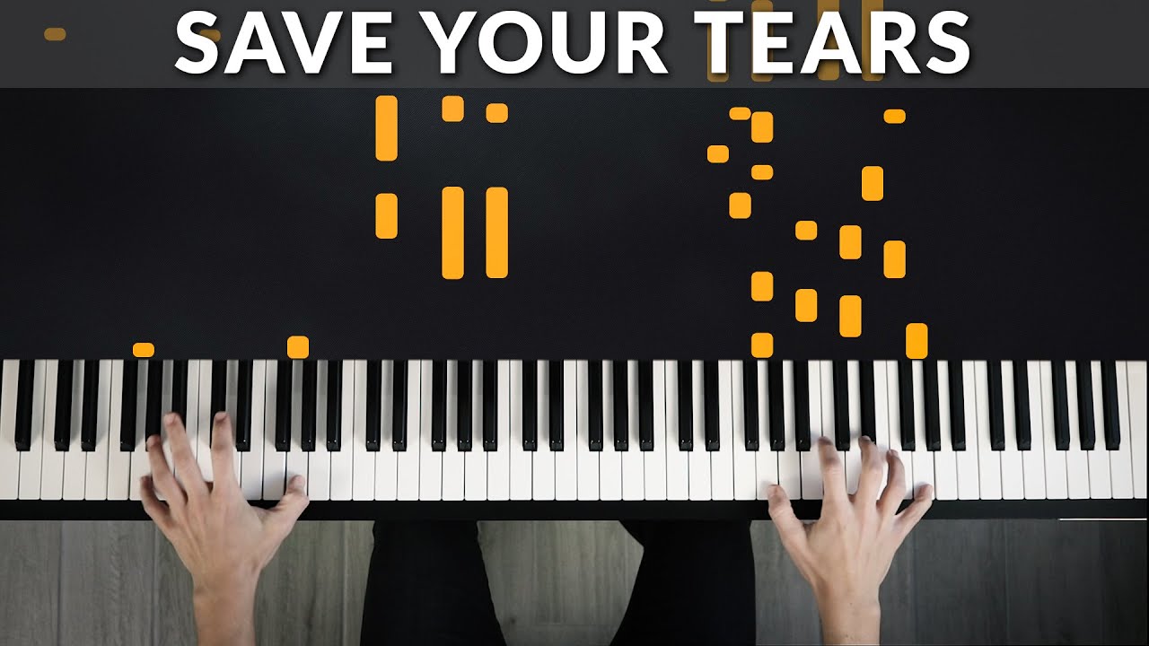Save Your Tears - The Weeknd | Tutorial of my Piano Cover