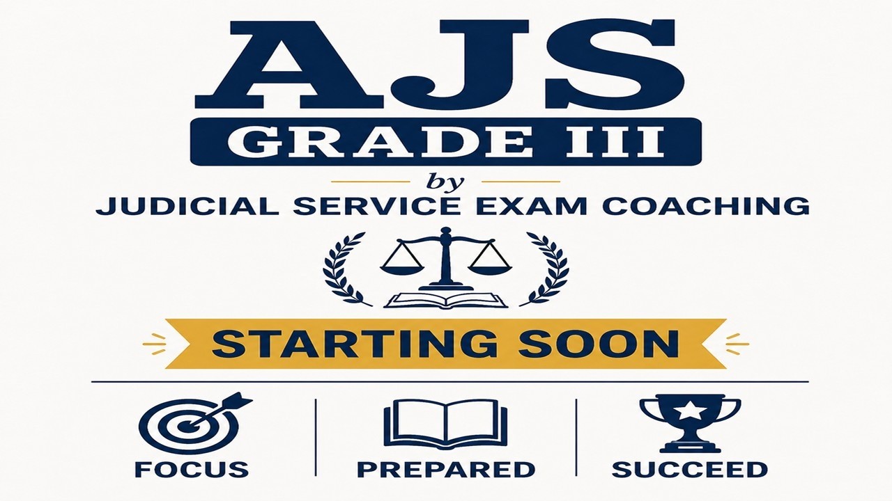 New Batch for AJS Grade III. Starting  from 1st September, 2026
