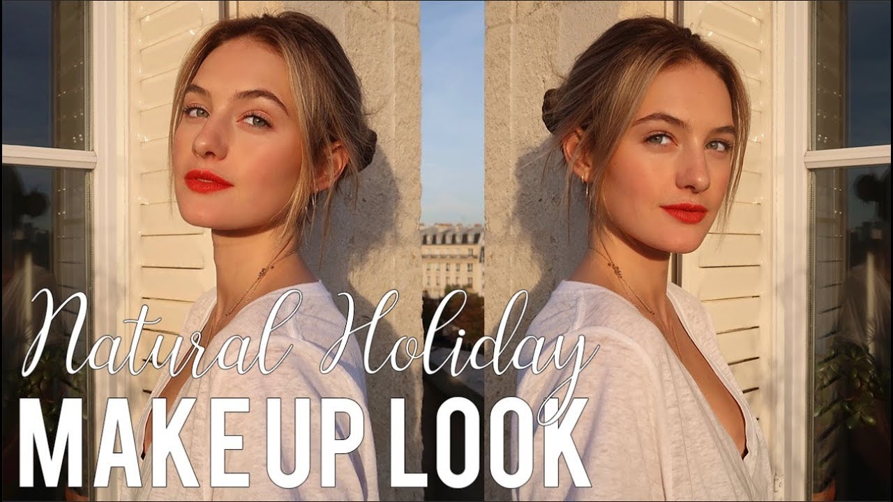 Natural Holiday Make-Up Look In France | Red Lip Love Paris Edition | Sanne Vloet