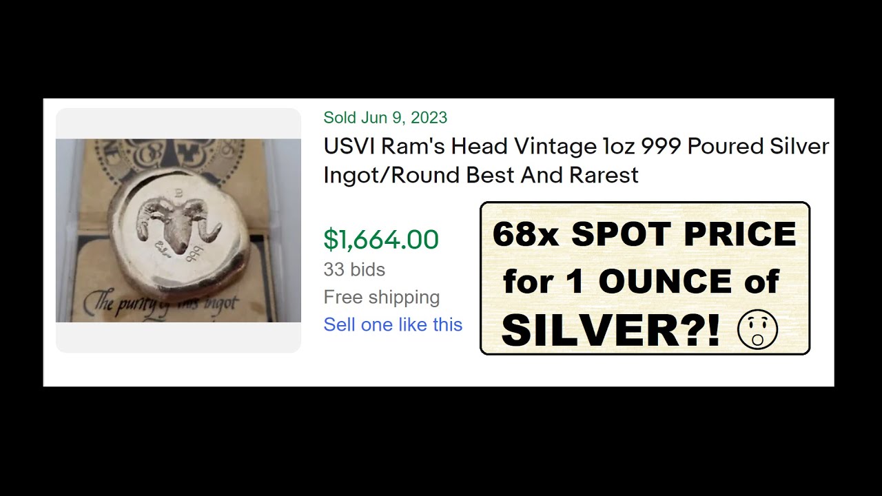 $1664 for a SINGLE OUNCE of Silver?! 🤯 Rare & Sought After USVI Ingot Company Poured Ingot & Rounds