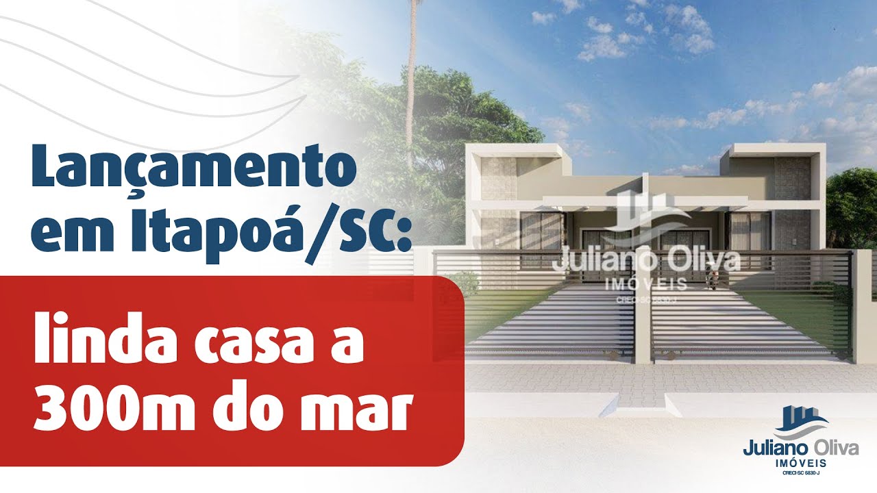 VENDIDO-Lançamento de casa com acabamento diferenciado a 300m do mar na Barra do Saí