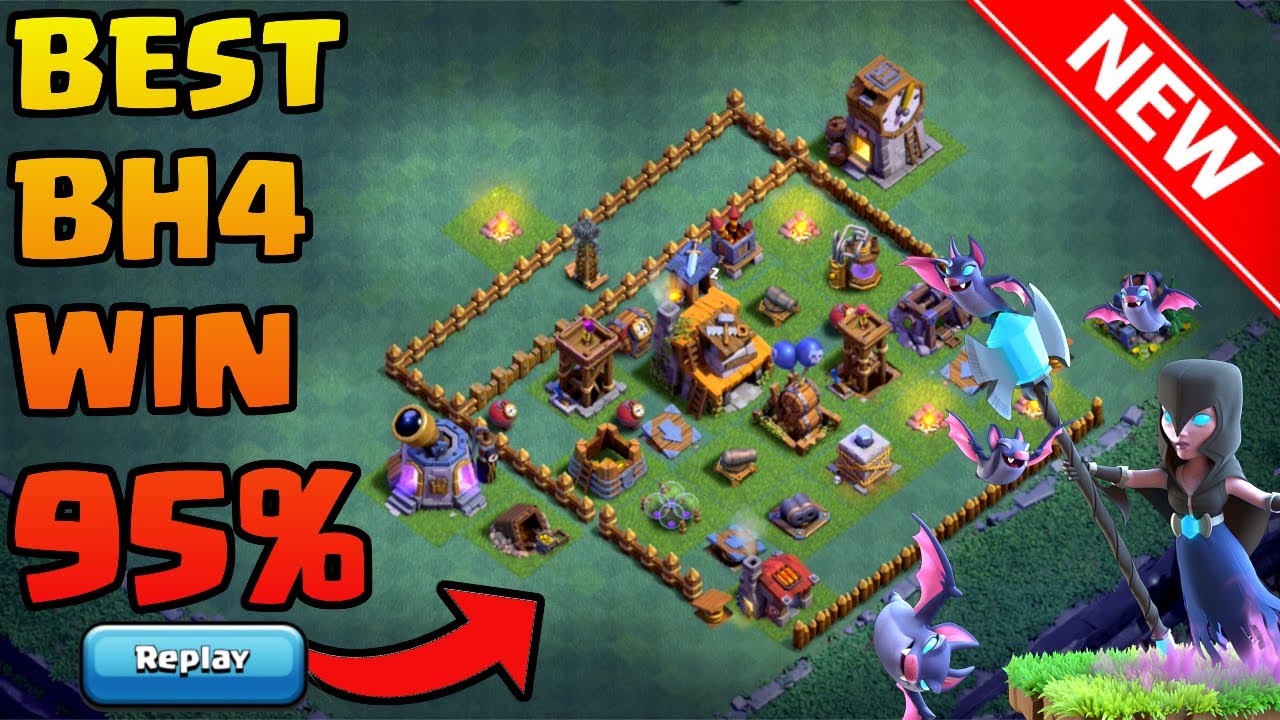 Clash of Clans | New BEST BH4 Base with Replays/Proof | Versus Mode Builder Hall 4 Base | Win More!