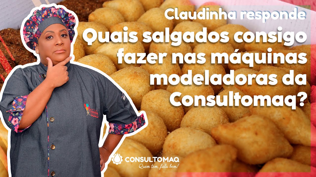 Quais salgados dá para fazer com a máquina modeladora da Consultomaq?