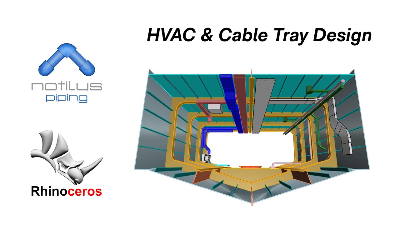 NotilusPiping - HVAC & Cable Tray Design | Rhino 3D