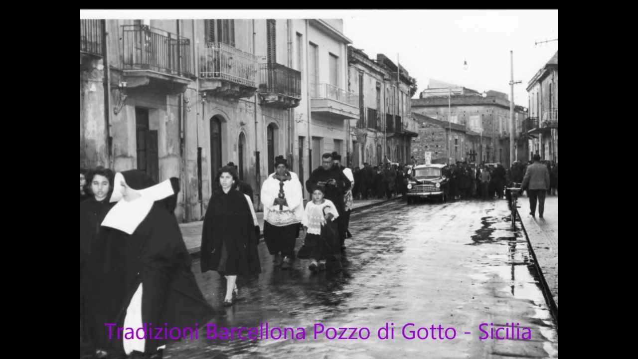 Corteo funebre anni 60 - Tradizioni Barcellona Pozzo di Gotto - Sicilia