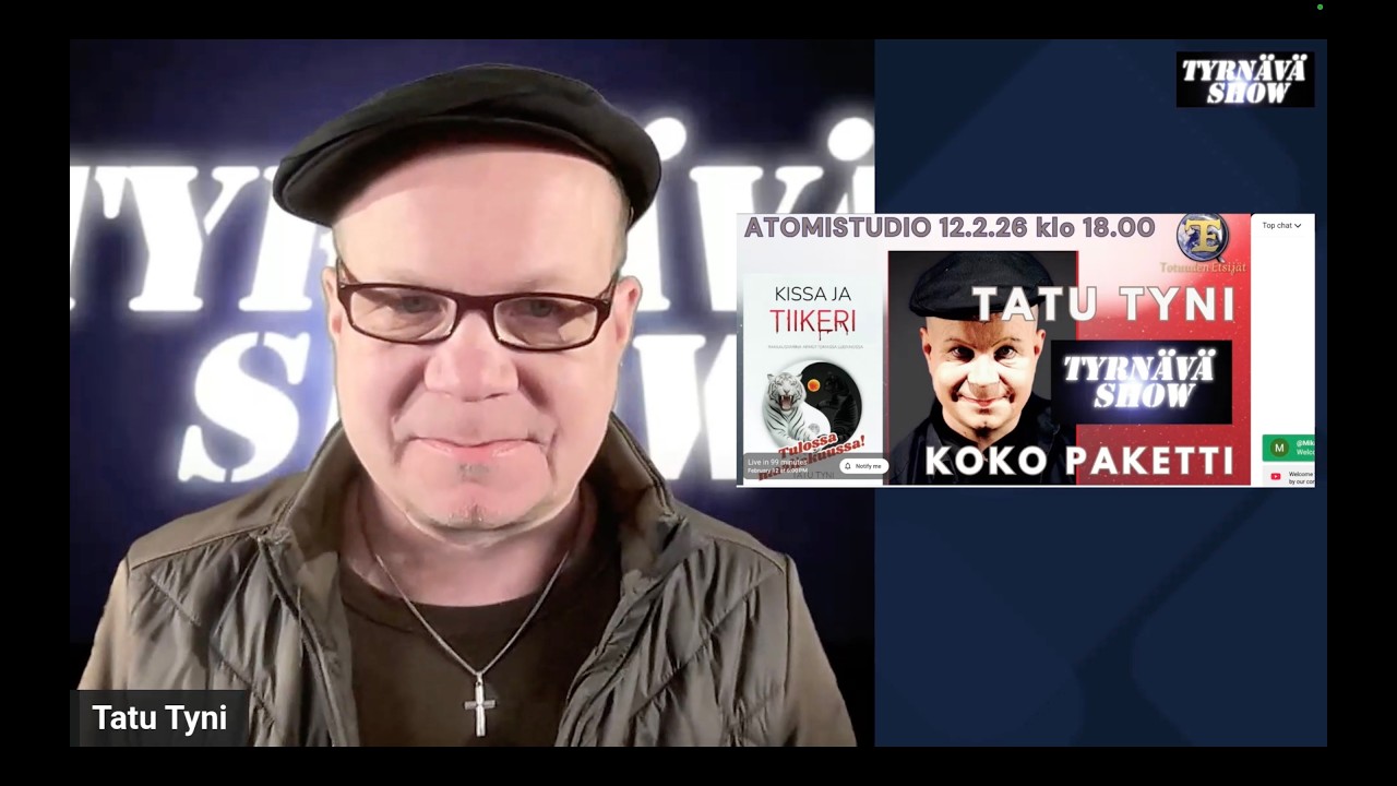 Tatu Tyni on vieraana Totuuden Etsij&auml;t 3, to 12.2. klo 18!