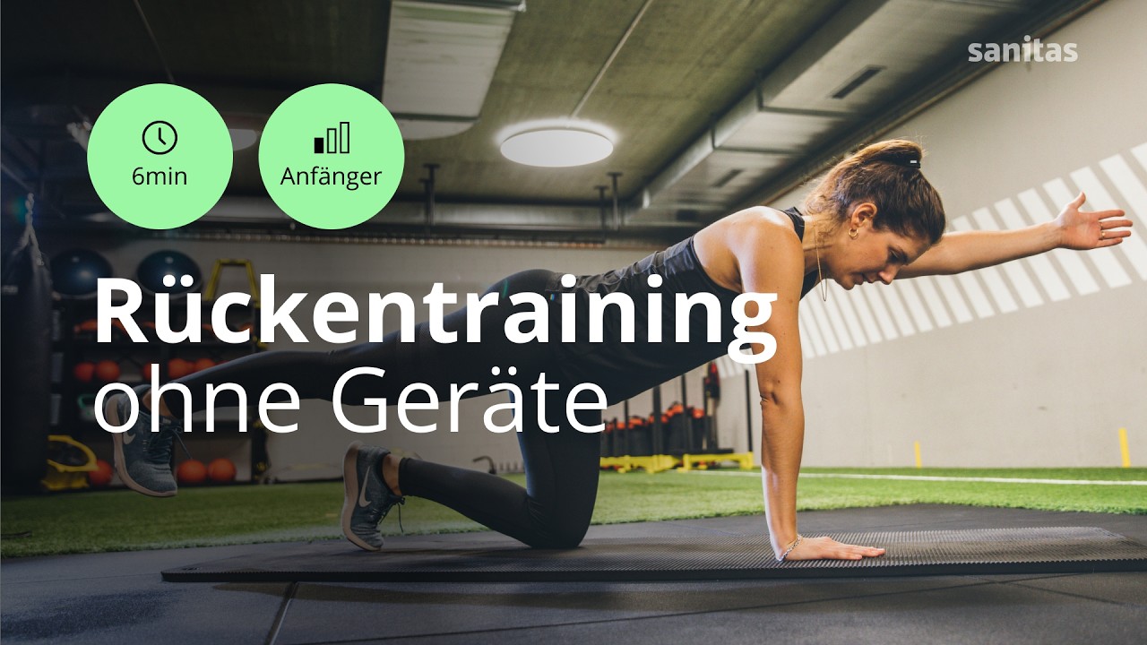 Rückentraining für Zuhause: 5 einfache Übungen ohne Geräte | Sanitas Training