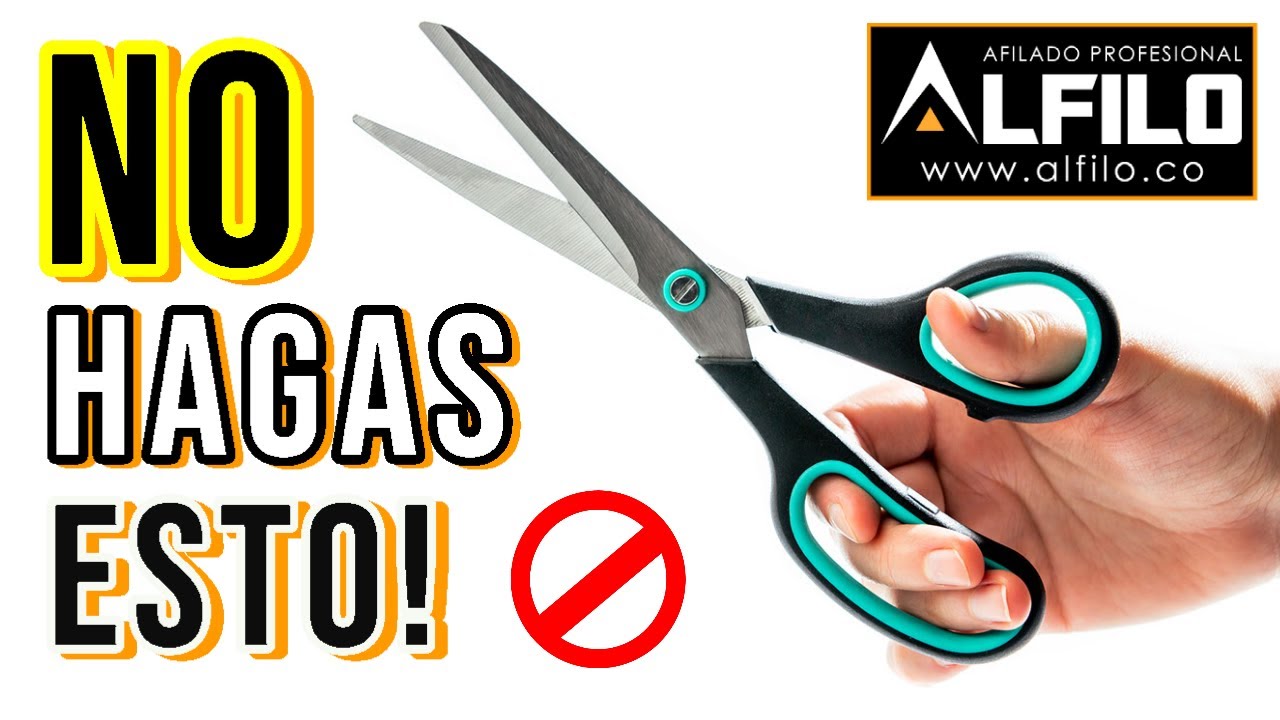 ⚠️ RAZONES POR LAS CUALES UNA TIJERA NO CORTA BIEN: La falta de filo es la última de ellas!