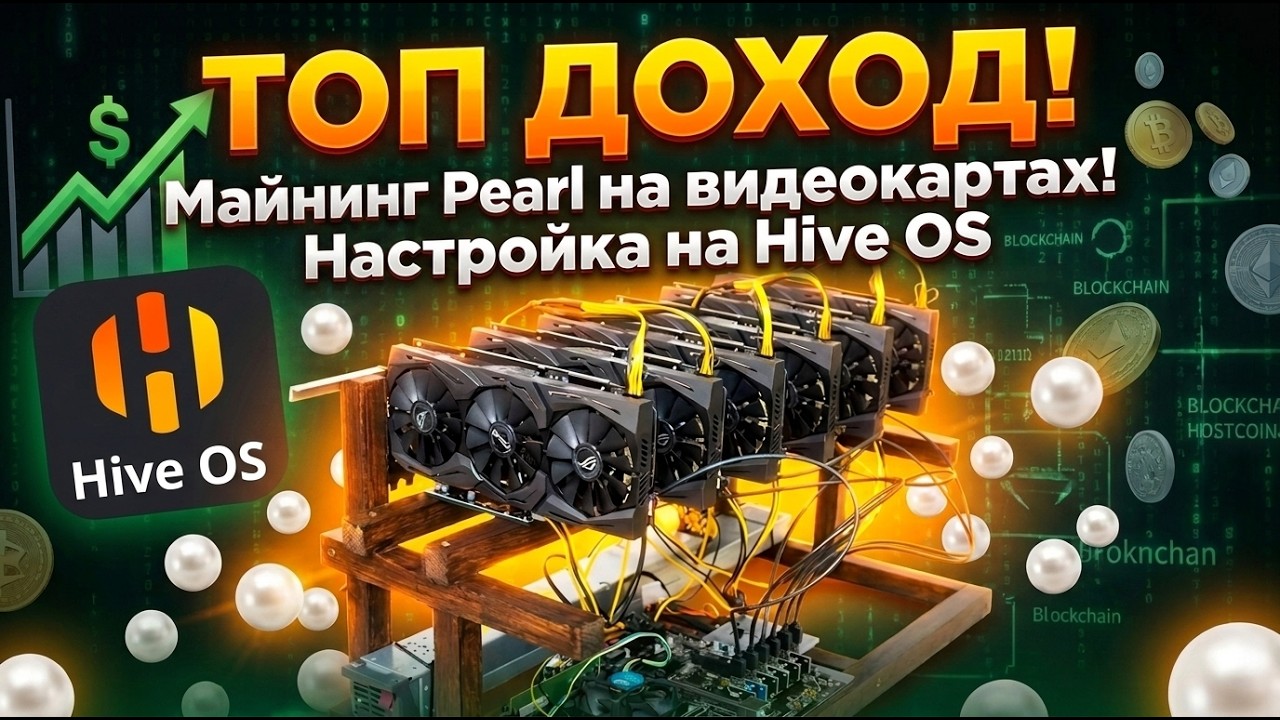 Топ доход! Майнинг Pearl на видеокартах! Настройка на Hive OS