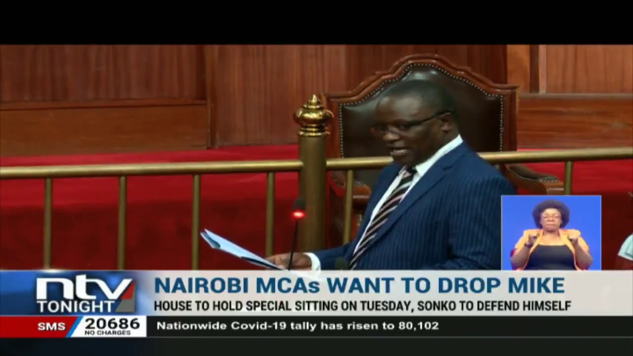 Nairobi County Assembly formally accepts motion to impeach Governor  Sonko