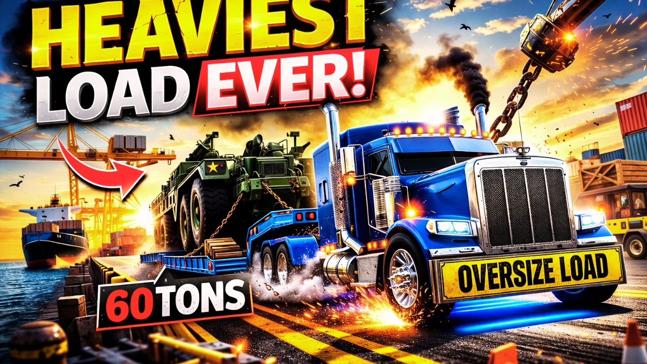 60 TONS! This Oversize Load Almost Ended Everything #4k 