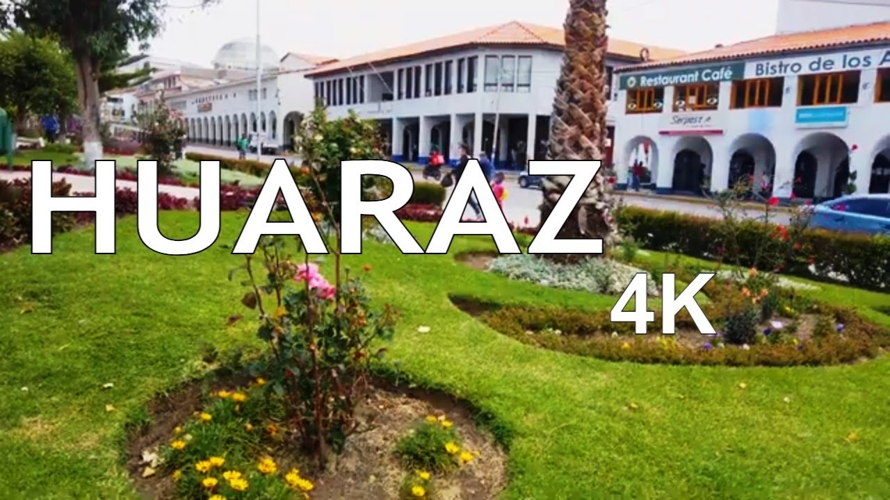Ciudad de Huaraz 4k Landscapes, drone, footage