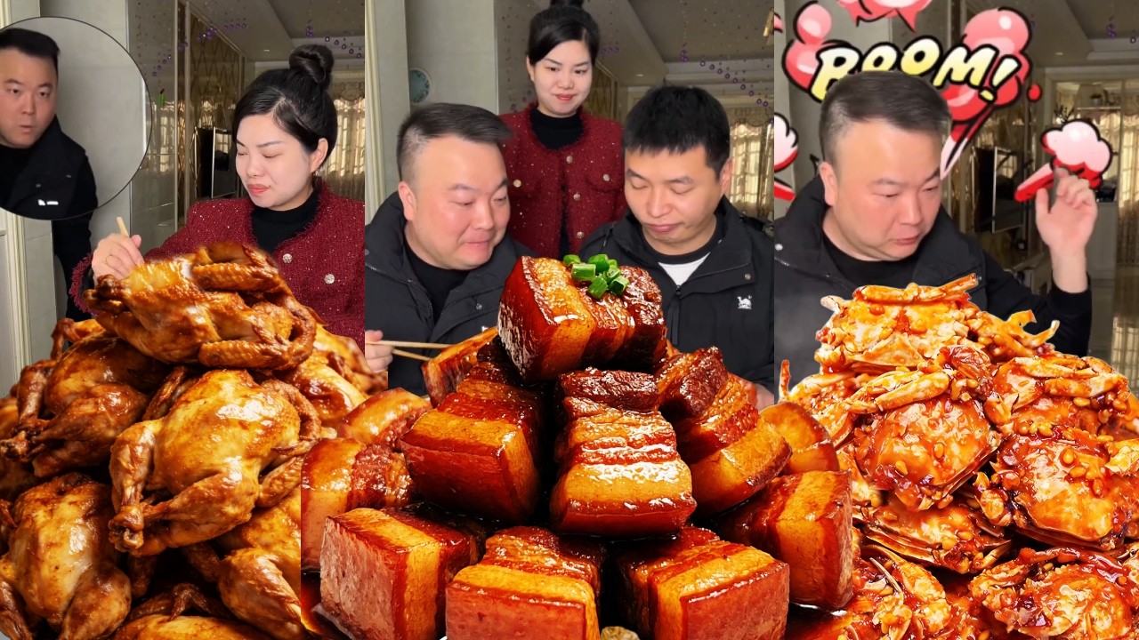 整蛊总爱偷吃的老公，把红烧肉都藏在下面，自以为是的他最后没吃到红烧肉气急了！