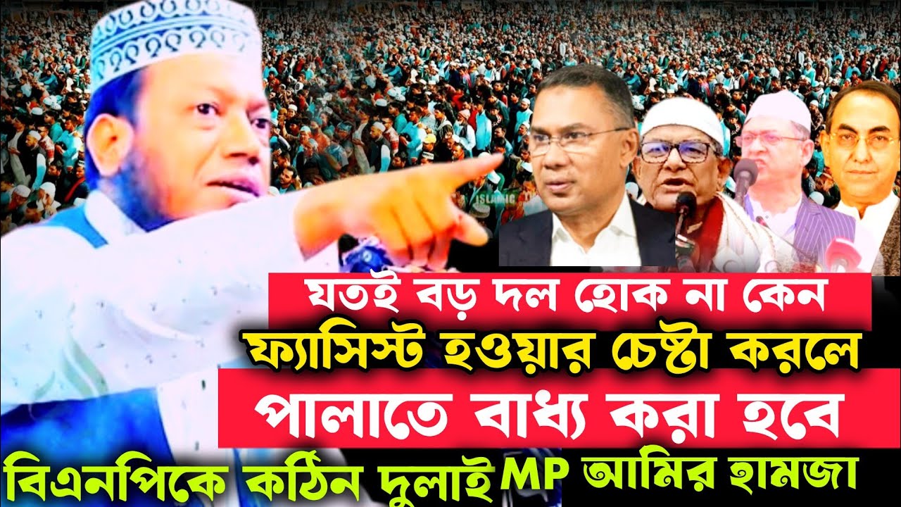 বড় দল/ বিএনপিকে নিয়ে/ আমির হামজা/ কঠিন মন্তব্য /Amir Hamza Waz!