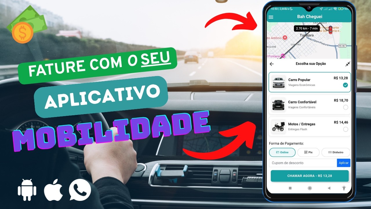 Aplicativo Mobilidade Multiplataforma - Totalmente seu!