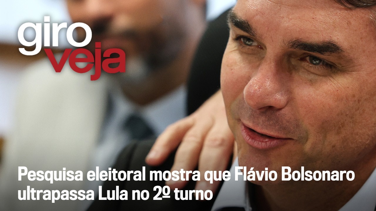 Pesquisa eleitoral mostra que Fl&aacute;vio Bolsonaro ultrapassa Lula no 2&ordm; turno | Giro VEJA