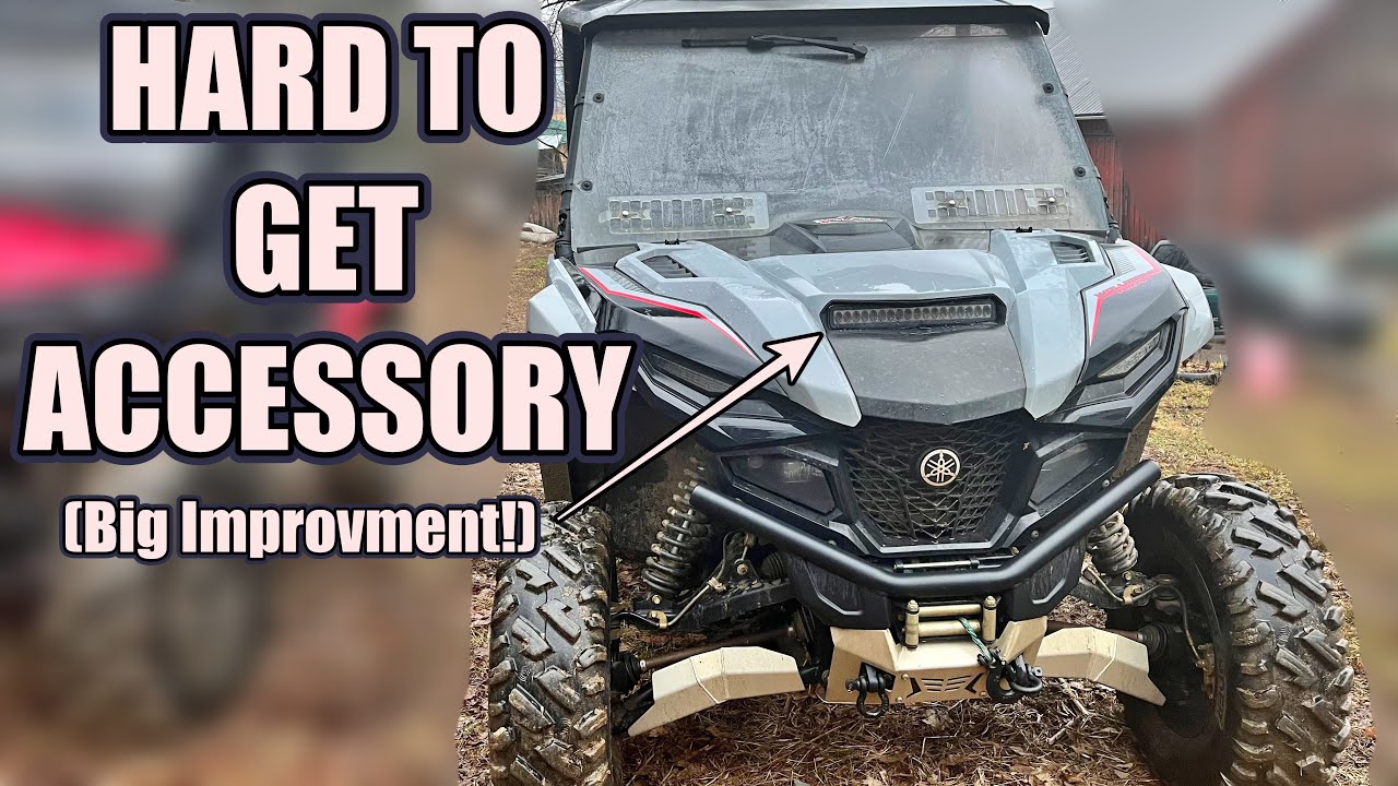 Yamaha Rmax 1000 hood scoop light install and review! It's awesome!