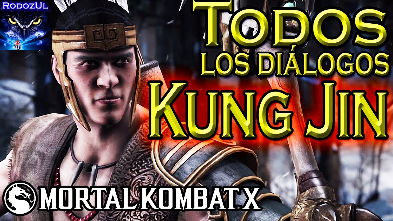 Todos los diálogos de Kung Jin Mortal Kombat X: Shaolin punzante y confrontacional. (Español Latino)