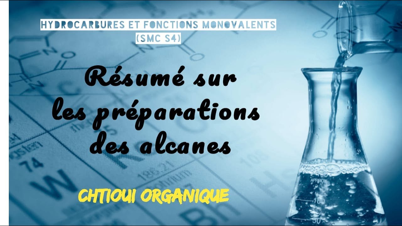 Résumé sur les préparations des alcanes