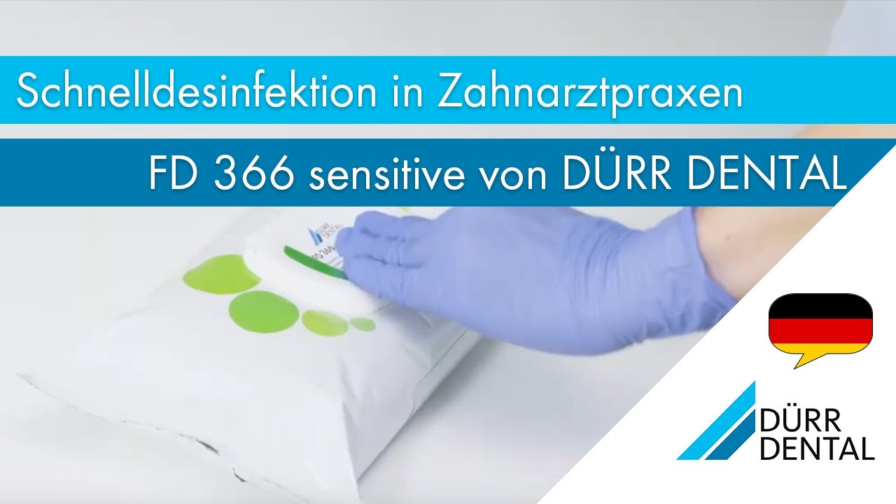 Schnelldesinfektion in Zahnarztpraxen für empfindliche Oberflächen mit Desinfektionstüchern