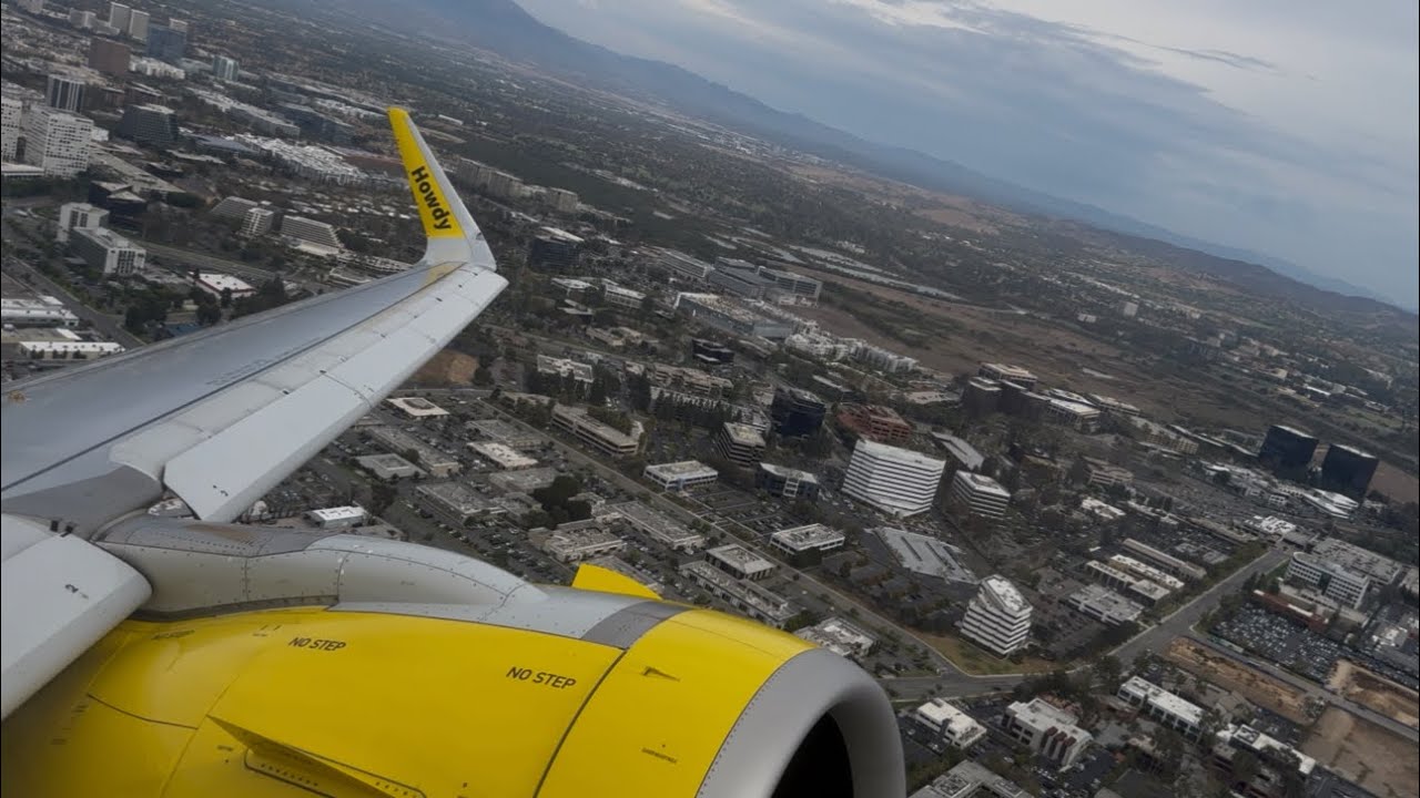 Spirit Airbus A320NEO Rocket Takeoff Santa Ana John Wayne Airport (KSNA)