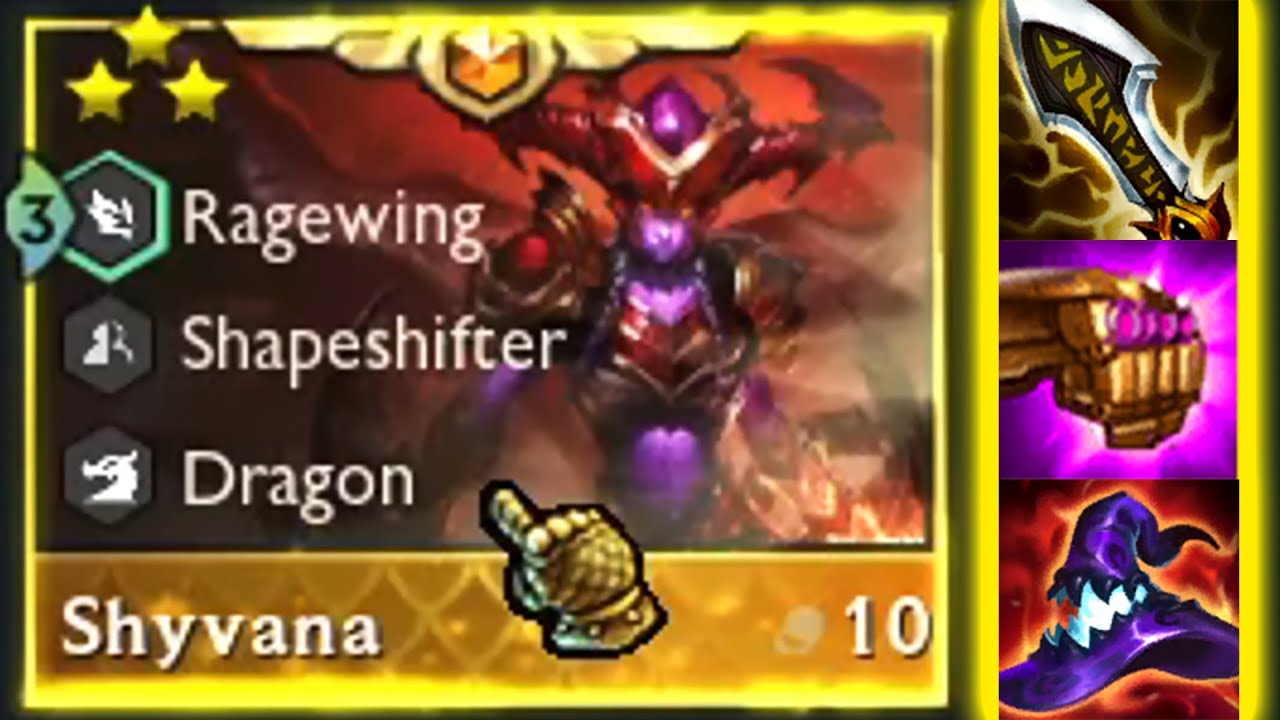 Полный крит Шиваны 1 на 9! ⭐⭐⭐ 3 звезды | Набор TFT 7: Dragonlands