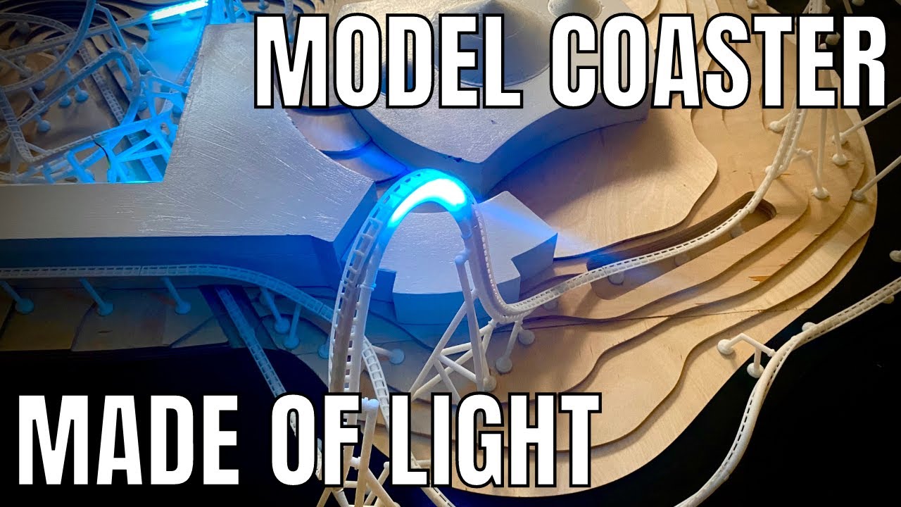 Roller Coaster Model made of LIGHT