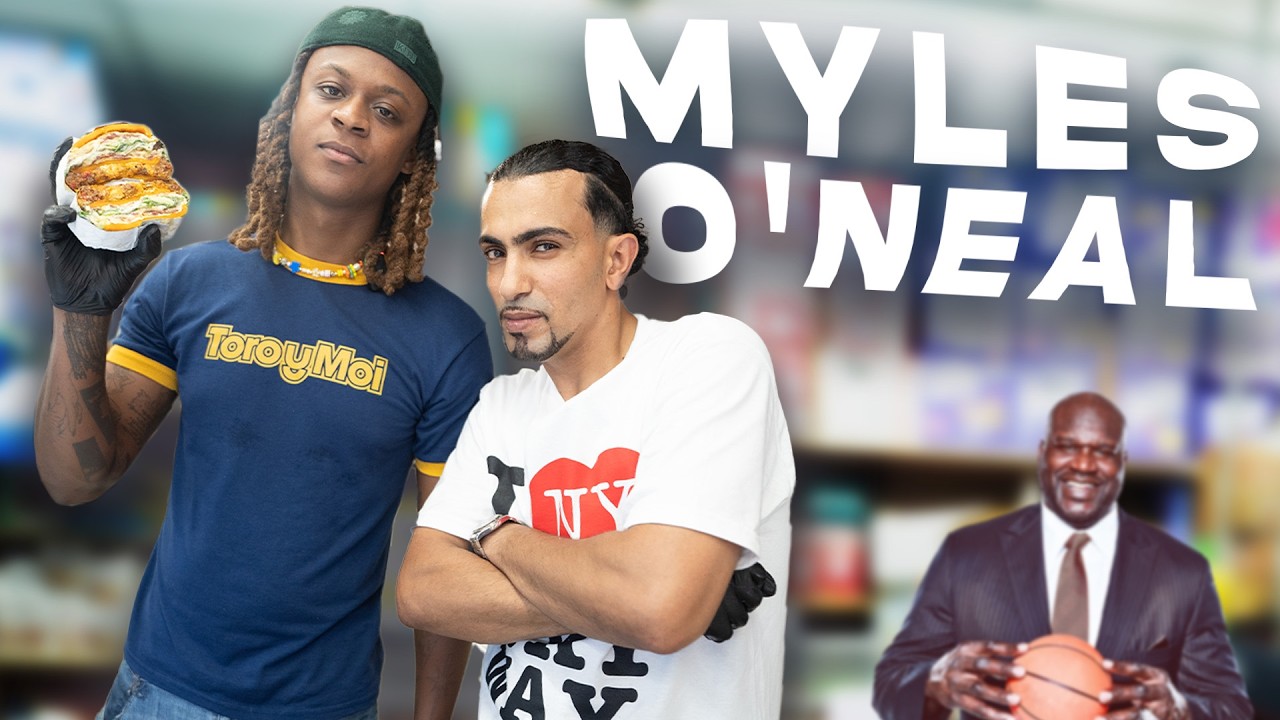 Shaq was amazed by his son myles chopped cheese #theockyway