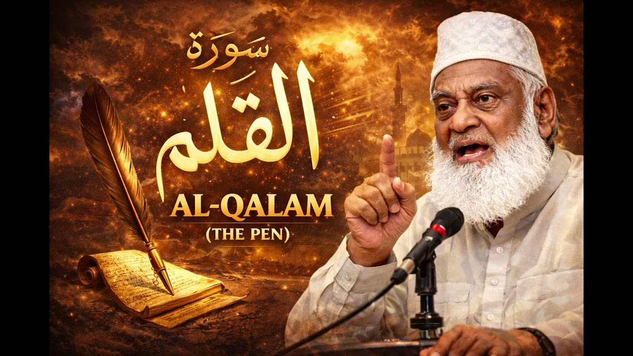 📖Surah Al-Qalam (سورة القلم) – The Pen |Tafseer by Dr. Israr Ahmed