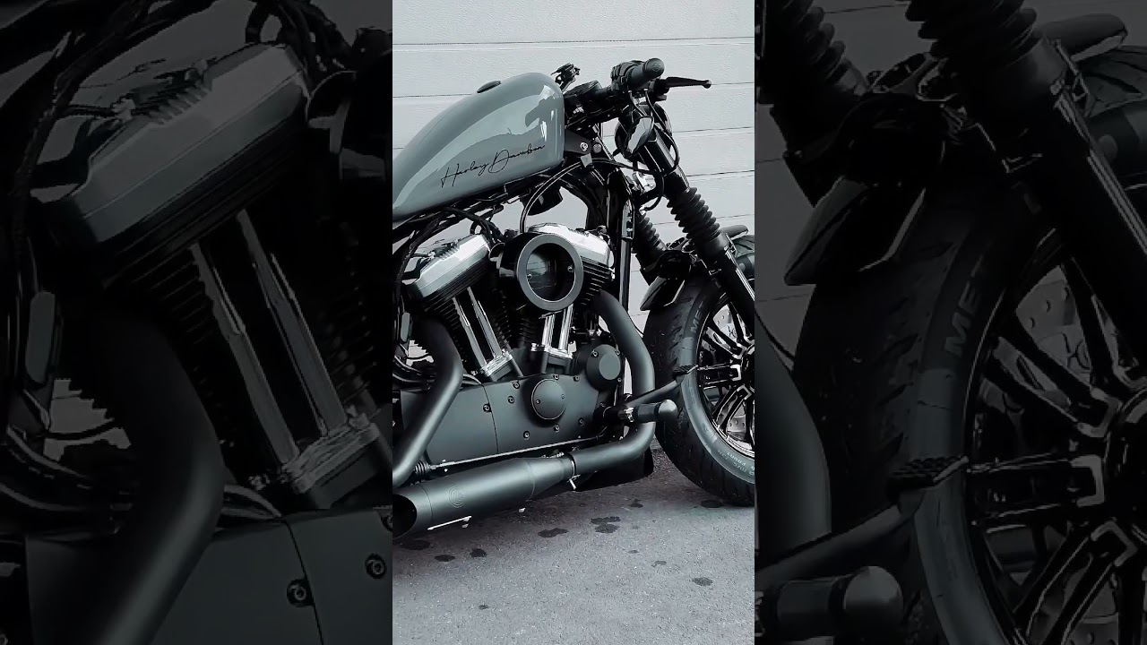 Sportster iron 883 || bobber look | let's ride #iron883 #harley #trending #trend #fyp #fypyoutube