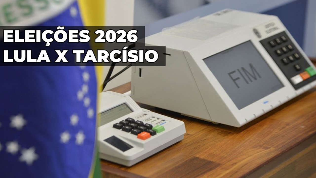 Pesquisa mostra empate técnico entre Lula e Tarcísio para 2026