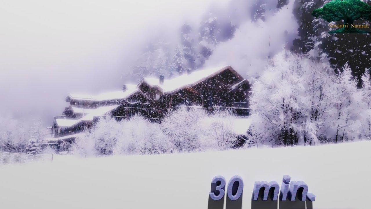 ❄️Musica rilassante Baita in montagna -❄️  Relaxing Music in a Snowy Mountain Cabin