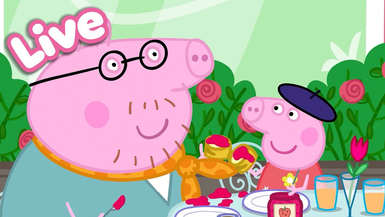 🍎 Peppa Pig Best Bites LIVE! 🐷 Peppa’s Food & Cooking Moments |  Tales Full Episodes 24/7