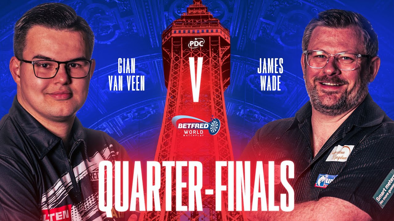 Gian Van Veen vs James Wade • World Matchplay 2025 Quarti di finale (Blackpool) ITA