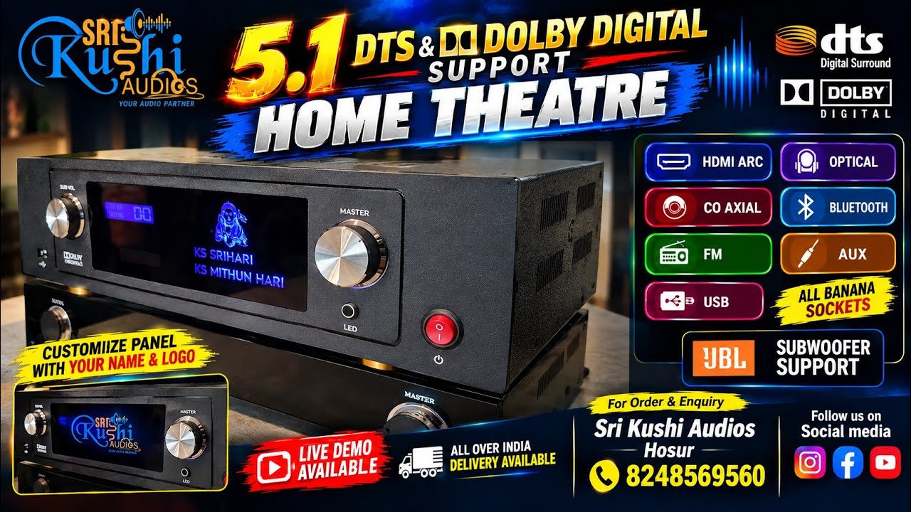 Dts & Dolby Digital Home Cinema System - Customize Panel - JBL Support 