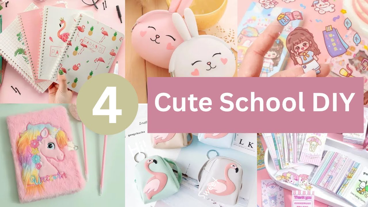 Kawaii Back to School Crafts 🎀 Easy Cute Stationery DIY