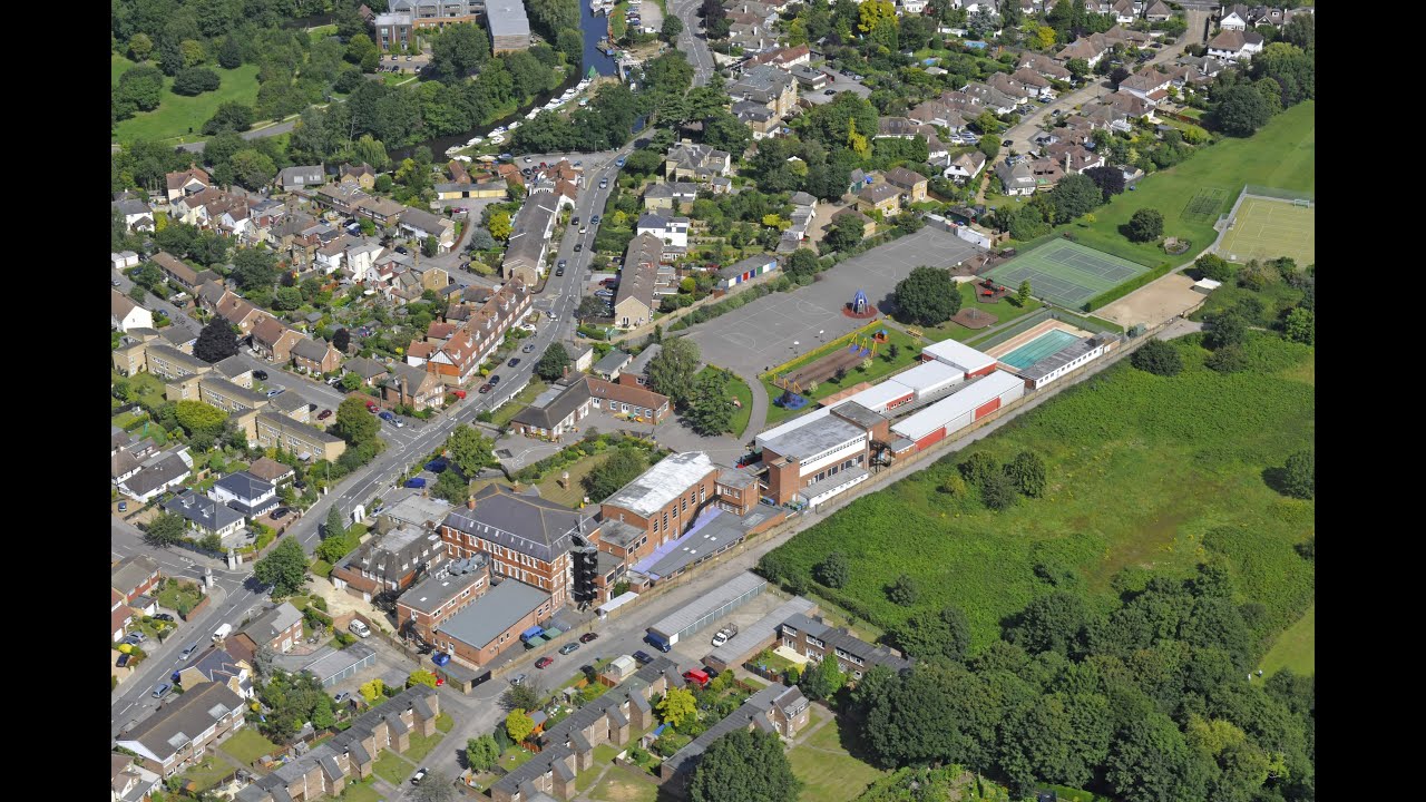 St George’s Junior School, Weybridge from the air