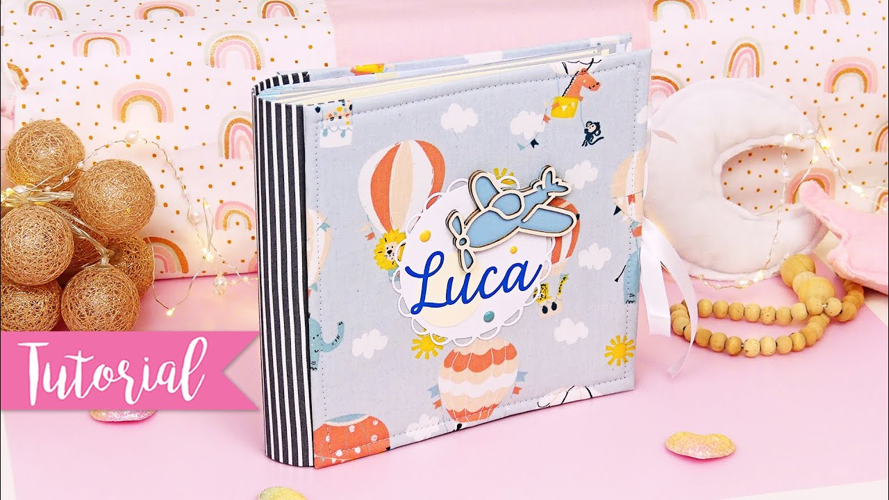 Album con copertina in Stoffa - Fabric cover scrapbooking album