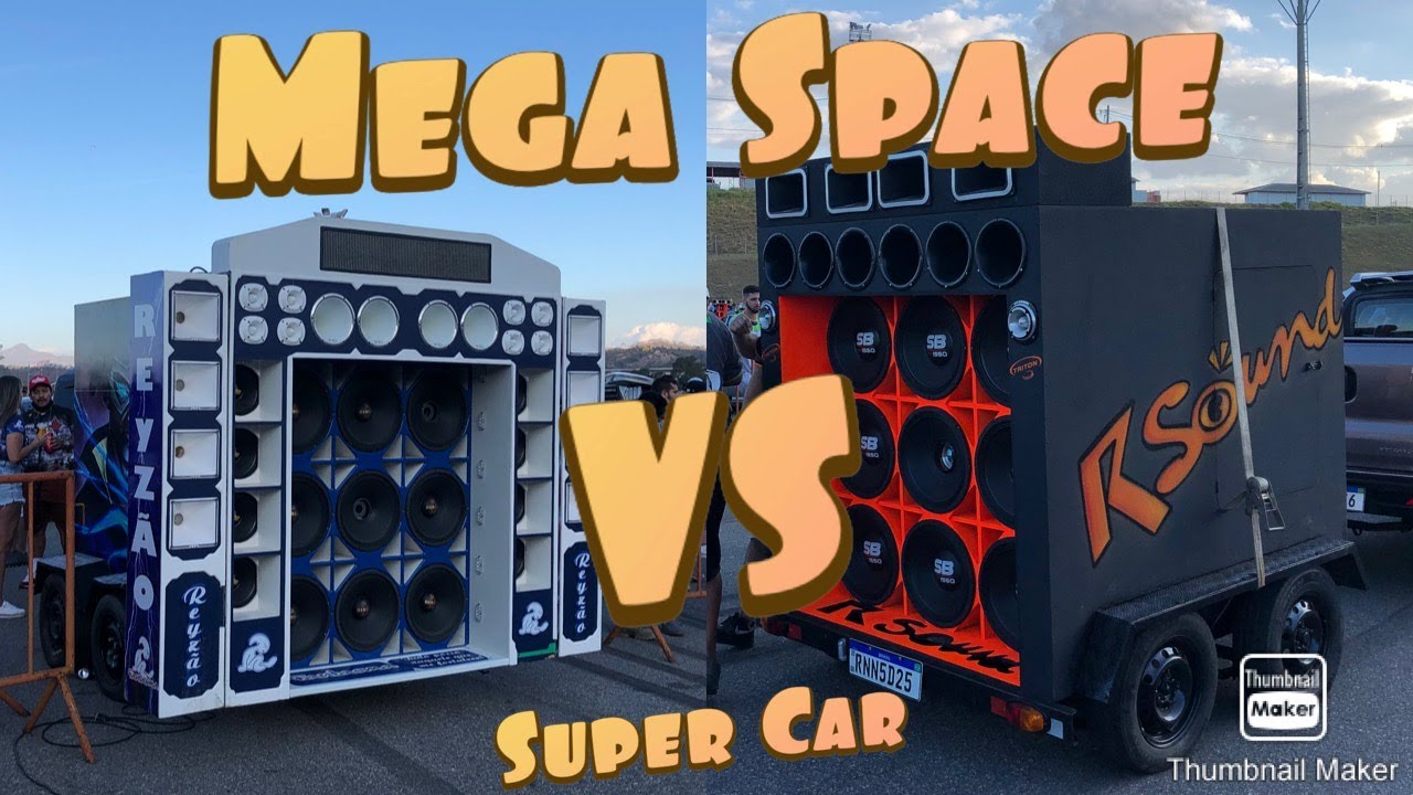 Racha de som entre carretinhas de 9 falantes (Fantasma vs R Sound)