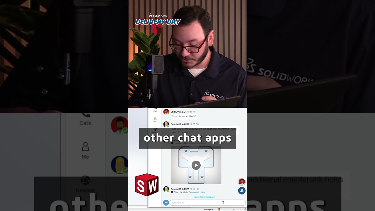 Chat for Your SOLIDWORKS Projects, Inside SOLIDWORKS Design