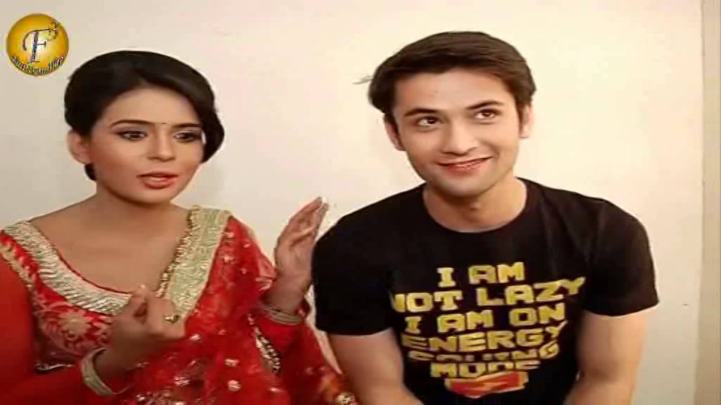 Neil Helping Devyani Wearing Sari On Location In 
