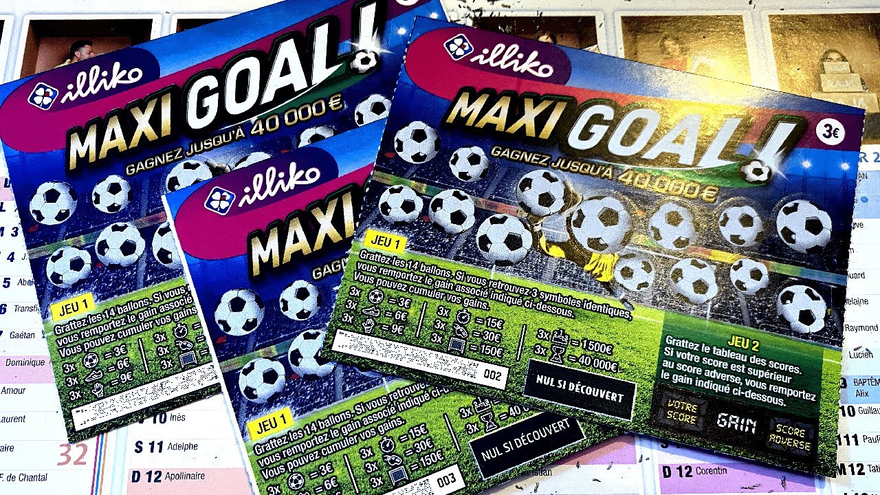 3 TICKETS À GRATTER MAXI GOAL ! ON GAGNE LA COUPE À LA MAISON !