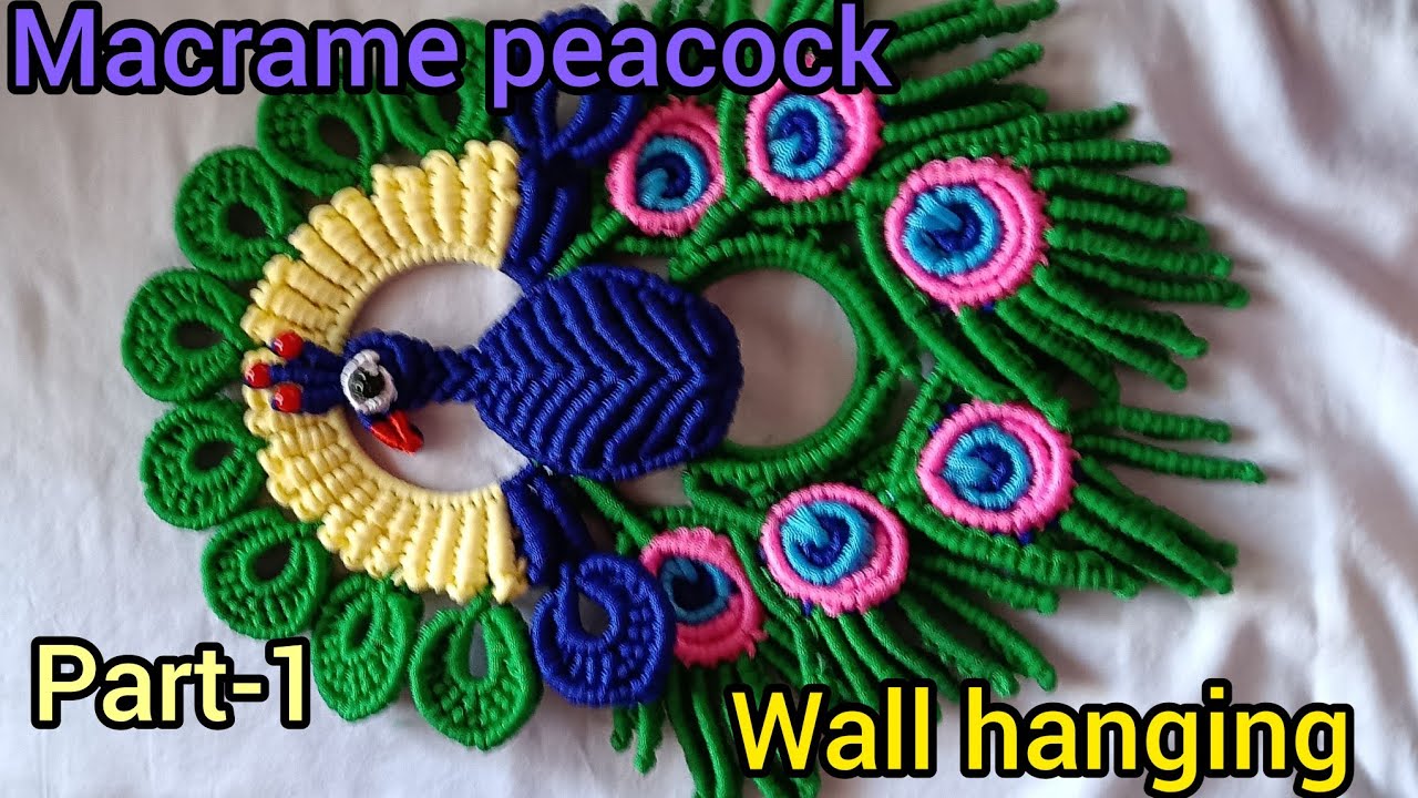 Macrame peacock wall hanging/macrame wall hanging#macrame