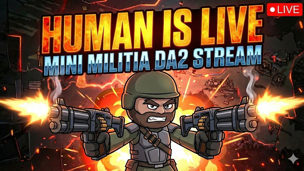 Mini Militia Live Stream 🔥| The Human Gaming #live